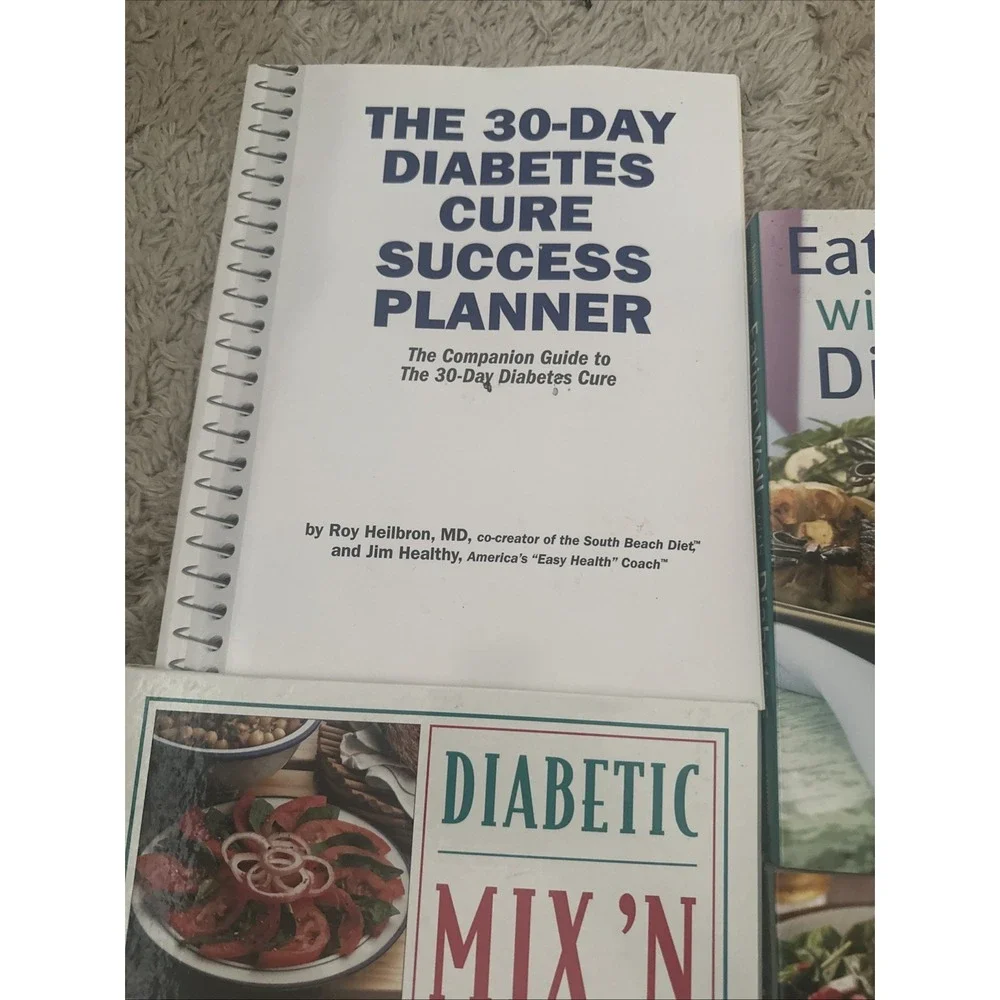 Lot of 4 Diabetes‎ Cookbooks -Betty Crocker Diabetes Cookbook